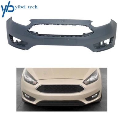 New For Ford Focus 2015 2016 2017 2018 S/SE/SEL Primed Front Bumper Cover - Image 1 of 4