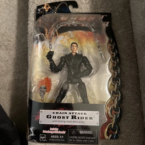 Marvel Ghost Rider Chain Attack Black Nicholas Cage 2007 Legends Movie Figure Cover