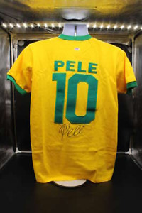 Pele Signed Athleta Jersey Brazil Autograph PSA/DNA D9835