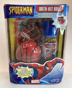 Marvel Spider-Man Kit de baño Pelota Niños Baloncesto Baño Jabón Set Nuevo en caja 2005 Cosrich - Imagen 1 de 5