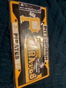 PITTSBURGH PIRATES CAR TRUCK TAG LICENSE PLATE MLB BASEBALL METAL SIGN AUTO PACK - Picture 1 of 5