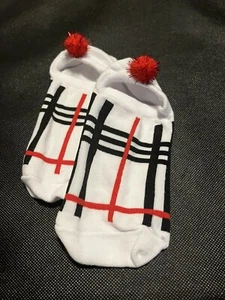 girls ankle socks with Pom Poms - Picture 1 of 1