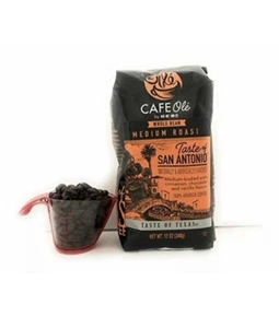 Cafe Ole Taste Of San Antonio Whole Bean Coffee (3 Pack) with Coffee Measure. - Picture 1 of 1