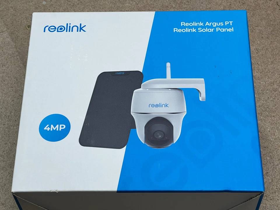 Reolink 4MP CCTV Security Camera Outdoor Person/Vehicle Detect Argus PT+ Solar - Image 1 of 3