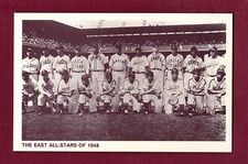 #80 ~ 1948 EAST ALL-STARS TEAM of NEGRO LEAGUES | R.D.Retort sepia postcard B
