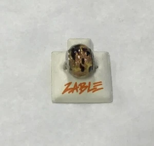 New Zable Bead Gold&Bronze&Copper 1/2 In. 1/4 Hole Murano Blown Italian Glass - Picture 1 of 6