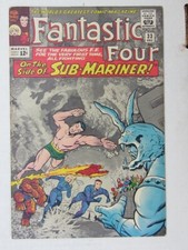 FANTASTIC FOUR MARVEL #33 DEC 1964 1ST SUB-MARINER ATTUMA NAMOR ISSUE COMIC VF