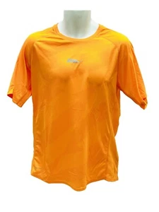 New NIKE RUN Mens DriFit Stay Cool Ventilated Top Shirt Orange M - Picture 1 of 2