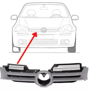 Kühlergrill Gitter Kühlergitter vorne für VW Golf V 03-09 grundiert - Bild 1 von 3
