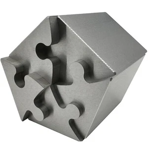 5-Piece Pentagon Puzzle – Zero Tolerance EDM Wire Cut Stainless Steel Trinket - Picture 1 of 6