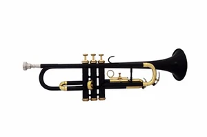 Trompete Student SOMMER SALE!!  Brandneu Schwarz Messing Bb FLAT Trompete Har... - Bild 1 von 5