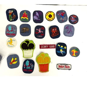 20 PC Assorted Sewing Applique Patches Iron on Sew On NEW Mixed Vintage - Picture 1 of 9