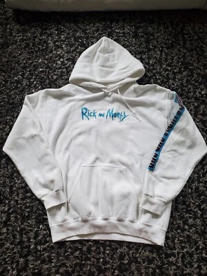 Rick and Morty Wubba Lubba Dub Dub Sudadera con Capucha Suéter Blanco Grande Trippy Foto 1 de 4