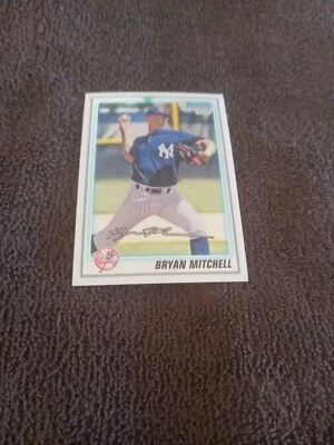 2010 Bowman Chrome 1st Card Bryan Mitchell New York Yankees Baseball Card BCP118 - Image 1 of 2