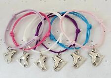 6 ICE SKATE FRIENDSHIP BRACELETS PARTY BAG GIFT FAVOURS COMPETITION PRIZE 