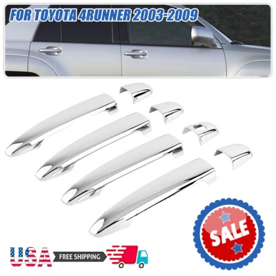 Chrome Door Handle Cover Trim Set For Toyota Tacoma 2005-2011 4Runner 2003-2009 - Image 1 of 4