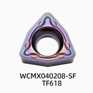 Herramienta de torno CNC WCMX040208-SF 10 PIEZAS insertos de taladro indexables para HRC55 STEEL - Imagen 1 de 1