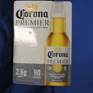 Corona Premier Metal Beer Sign Used - Picture 1 of 17