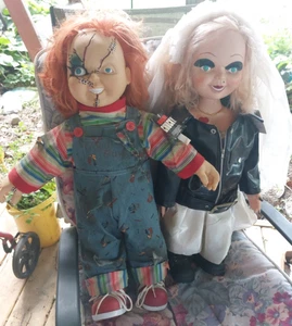  Chucky & Tiffany 24” Doll Set Bride Of Chucky Life Size - Picture 1 of 17