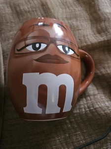 Official M & M's World 3D Embossed Expressions Large Brown Mug Coffee Tea 20oz - Picture 1 of 5