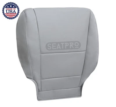 Capa de assento de couro sintético cinza para motorista Honda Pilot 2016-2022 - Imagem 1 de 4