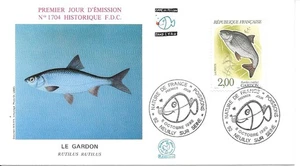 France 1990 FDC Fish YT 2663 - Picture 1 of 1