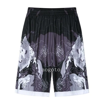 Pantalones Cortos Para Hombre Baloncesto Deportes Calce Suelto Secado Rápido Informales Verano Cómodos Pantalones Foto 1 de 4