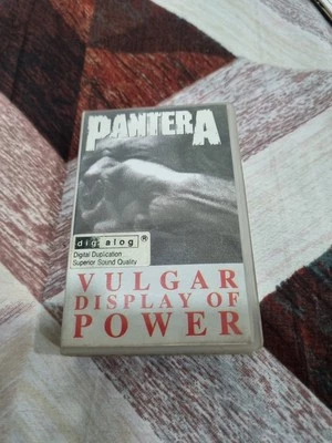 Pantera Vulgar Display Of Power INDIA IMPORT CLAMSHELL CASSETTE 1995 ATCO - Image 1 of 4