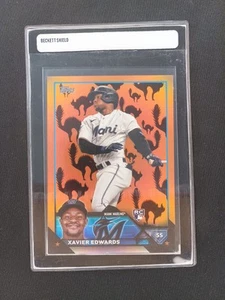 2023 Topps Update Series Baseball Xavier Edwards RC US296 05/10 Halloween Miami - Bild 1 von 2