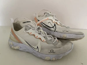 Nike React Element 55 Light Bone Schematic Sail CU3009-102 Trainers Uk 9.5 - Picture 1 of 7