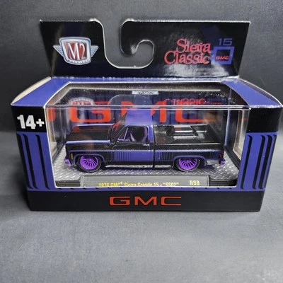 🔥 M2 Machines 1976 Gmc Sierra  Grande 15 Purple CHASE!  1/750 + Regular 🔥 - Image 1 of 4
