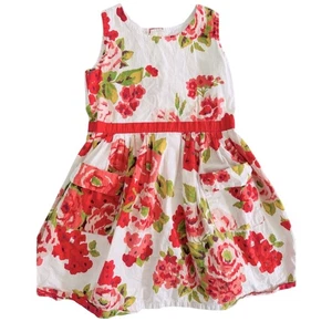 MINI BODEN FLORAL BUTTON BACK DRESS BABY GIRL 4-5 YEARS - Picture 1 of 6