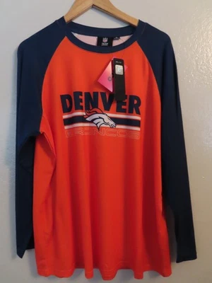 NFL Forever Collectibles Denver Broncos Colorblock Marca Raglán XL Para hombres Nuevo con Etiquetas Foto 1 de 4