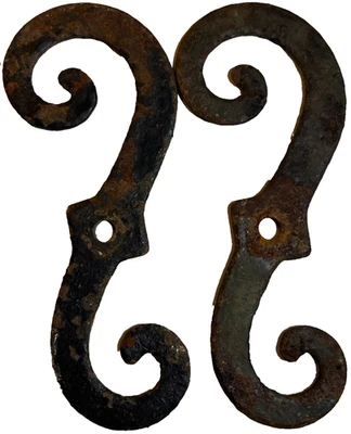 Antiguo obturador de metal fundido curva S curva curva S perro perros MULTI DISPONIBLE Foto 1 de 4