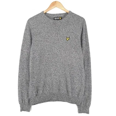 Lyle & Scott Gray Crew Neck Sweater Men Lq1 Size M - Image 1 of 4