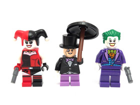 LEGO Jokerland DC Villains Minifigure Lot Harley Penguin Joker 3 Figures