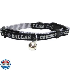 NFL CAT Collar Dallas Cowboys Satin Cat Collar Football Team Collar for Dogs - Picture 1 of 2