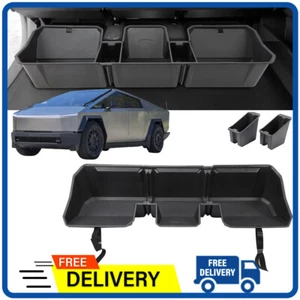 For Tesla Cybertruck 2024-2025 Rear Under Seat Storage Box Organizer Storage Bin - Picture 1 of 18