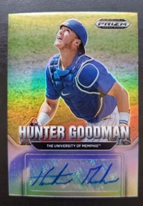 2022 Prizm Draft Picks Hunter Goodman Silver Prizm Auto #AU-HG Colorado Rockies - Picture 1 of 2