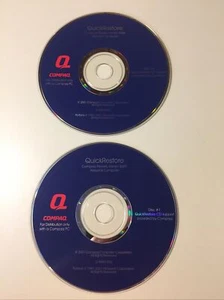 Vintage 2001 COMPAQ Computer QuickRestore CD 1&2 VHTF - Picture 1 of 8
