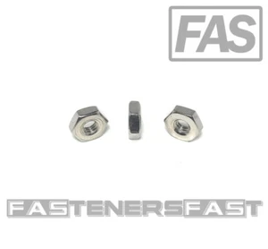 (100) 8-32 Stainless Steel Machine Screw Hex Nuts  (100 Pieces) Free Shipping - Picture 1 of 5