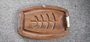 **Neu im Karton** Vintage Mid Century Goodwood Craving Board Made In Japan Nussbaumholz - Bild 1 von 16