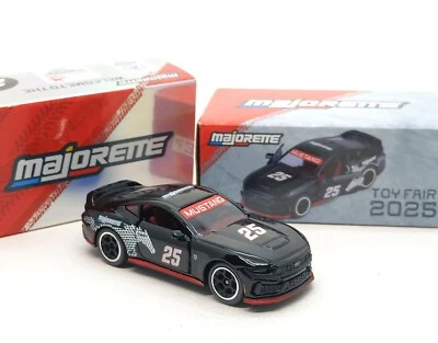 Majorette Ford Mustang Dark Horse Dark Black 2025 London Toy Fair 1:64 with Box - Image 1 of 4