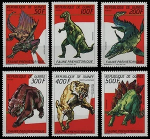 Guinea 1987 - Mi-Nr. 1166-1171 A ** - Estampillada sin montar o nunca montada - Animales prehistóricos - Imagen 1 de 1
