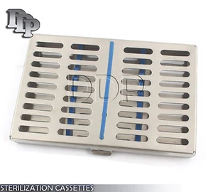 GERMAN DENTAL AUTOCLAVE STERILIZATION CASSETTE RACK BOX TRAY FOR 10 INSTRUMENTS* - Picture 1 of 3