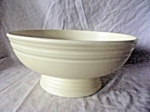 A Rare Art Deco Keith Murray for Wedgwood Footed & Ribbed Bowl 26cm diameter - Picture 1 of 5