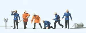 Preiser 4201 1:87 Scale HO/OO Gauge - Firemen (6) Standard Figure Set NIP - Foto 1 di 1