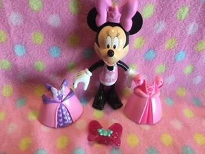 Disney Minnie Mouse Doll w/Snap On Clothing Dresses Bows #5 Mattel - Picture 1 of 3