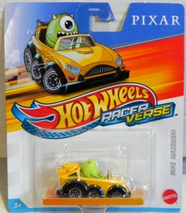 2023 Hot Wheels Racer Verse Disney Pixar Mike Wazowski Monsters Inc. New on Card - Picture 1 of 4
