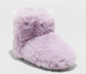NWT Cat & Jack Toddler Dallas Bootie Slippers Purple Size M 7/8 or L 9/10 - Picture 1 of 7